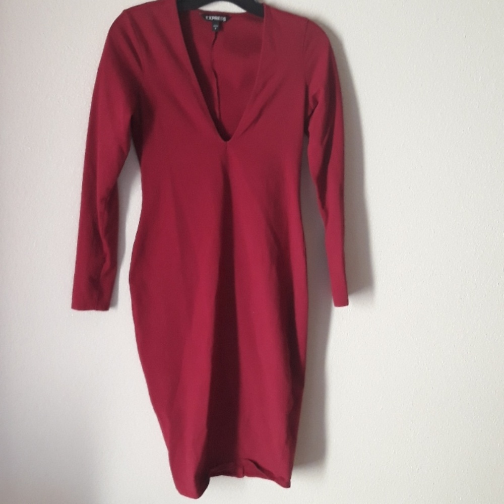 Express red dress